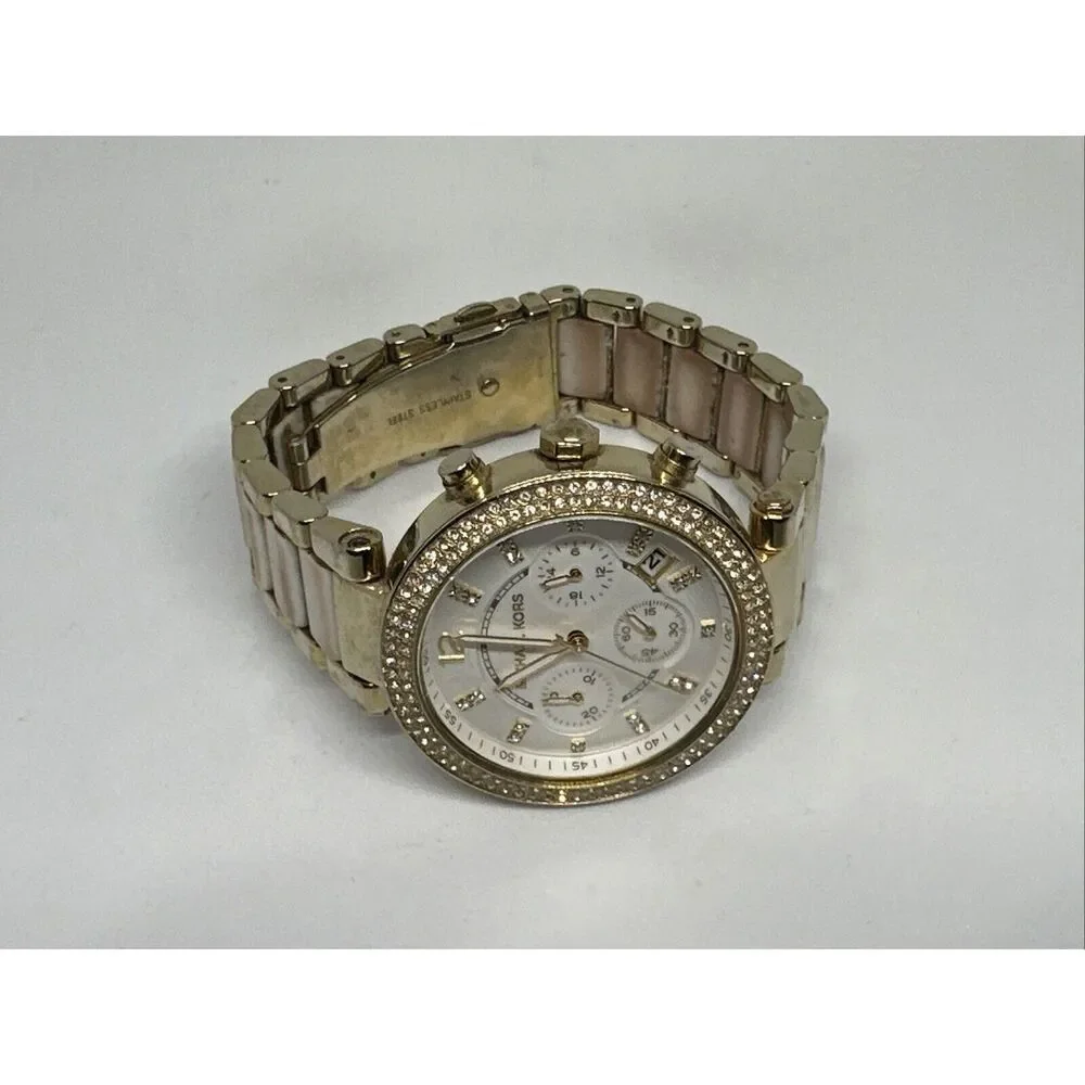 Michael Kors Parker MK5865 Women Stainless Steel Analog Dial Quartz Watch HME434